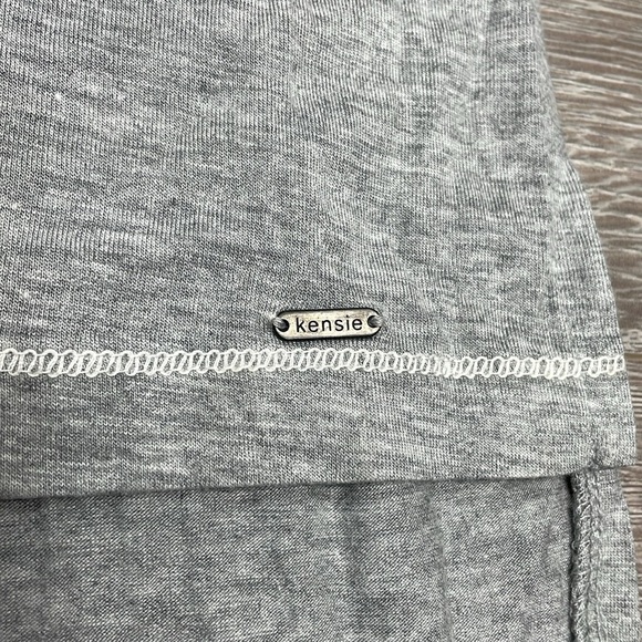 NWT Kensie Sleep Shirt Nightgown Short Sleeve Heather Gray L - Picture 7 of 16